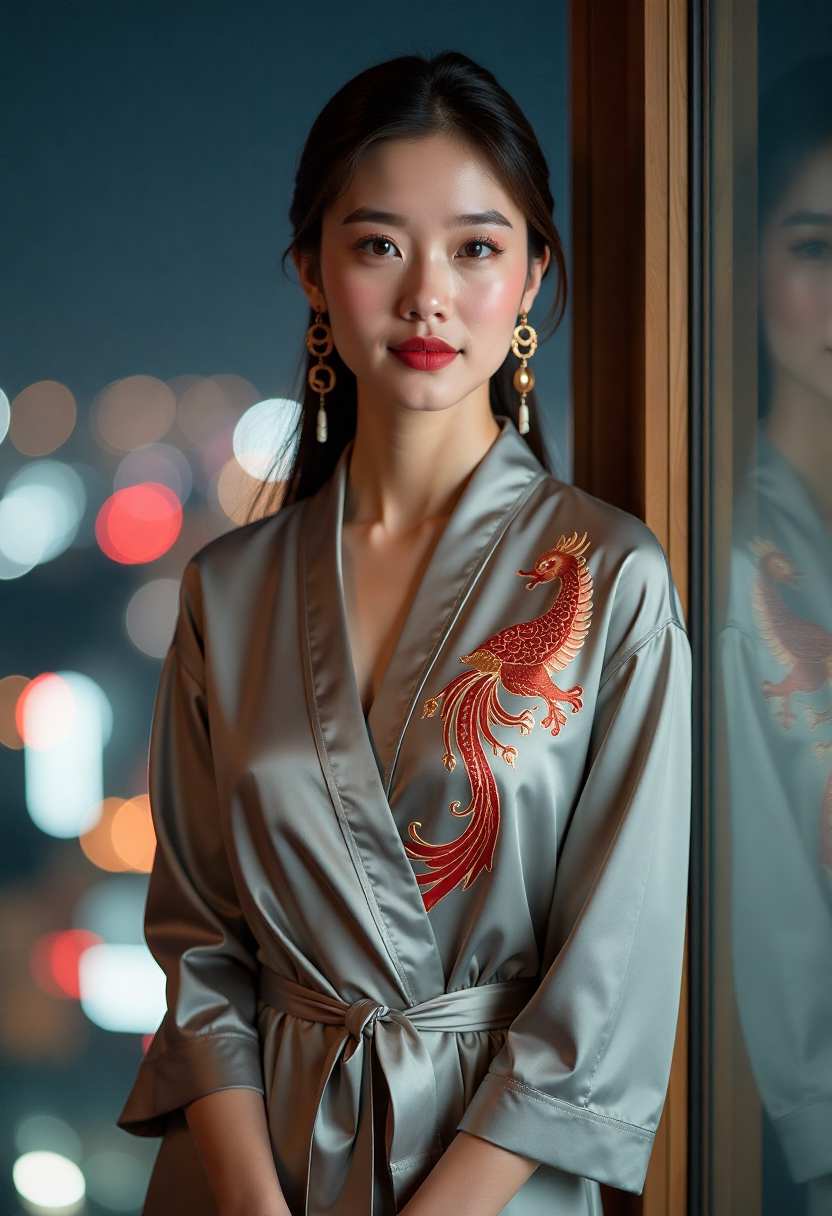 好莱坞电影海报墙与观众